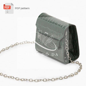 Mini Crossbody Bag PDF Pattern, Mini Bag for Women Pattern, Leather Bag Schnittmuster, Leder DIY, Leder Geldbörse, Leathercraft **KEIN Tutorial**