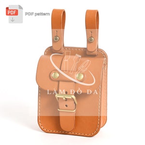 Gürteltasche PDF Schnittmuster, Herren Gürteltasche Schnittmuster, Sling bag Schnittmuster, Hip Bag Schnittmuster, Crossbody Bag Schnittmuster, Ledertasche **OHNE Nähanleitung**