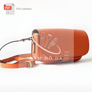 Umhängetasche PDF Schnittmuster, Mini Ledertasche Schnittmuster, Messenger Tasche Schnittmuster, Leder Geldbörse, Satteltasche Schnittmuster, Leder Schultertasche Schnittmuster