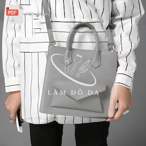 Umhängetasche PDF Schnittmuster, Mini Henkel Tasche Schnittmuster, Leder Tote Schnittmuster, Top Griff Bag Schnittmuster, Satteltasche Schnittmuster / keine Anleitung