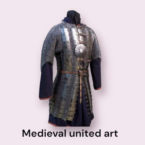 Medieval Full Body Plate Armour Chainmail Armor Lamellar Armor Scale Body