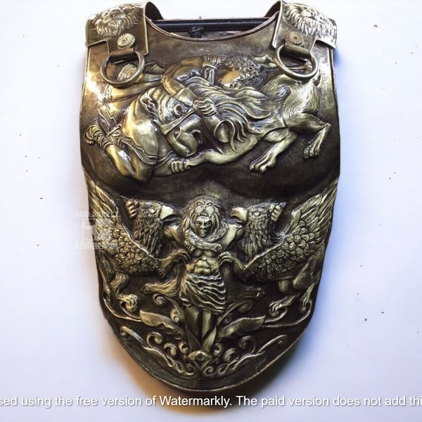 18 Guage Brass Medieval Armor Roman Cuirass Reenactment Costume Breastplate