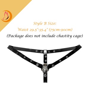 Ceinture antichute en silicone avec verrou de chasteté, Ceinture auxiliaire réglable pour cage de chasteté, Ceinture de soutien pour cage de chasteté adaptée à une tenue de 24 heures Style B