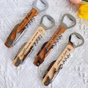 Custom Corkscrew Opener ,Bottle Opener Gift for Groomsmen,Wine Corkscrew,Best Man Gift Ideas,Wedding Gifts,Bachelor Party Gifts