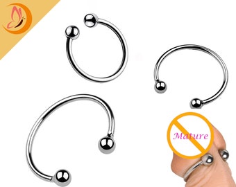 Stainless Steel Penis Ring, Cock Ring, Glans Ring For Beginners, Toys For Adults