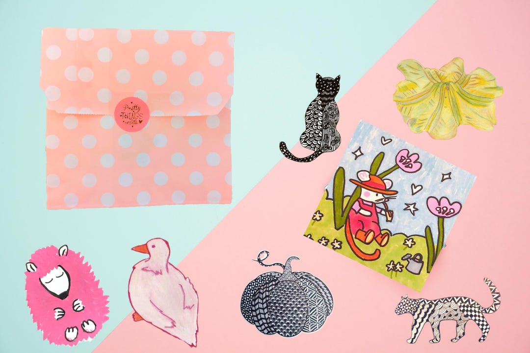 Surprise Sticker Blind Bag | Every Bag Includes 6 Die-cut Vinyl ...