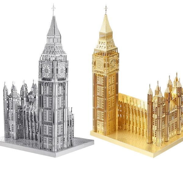 Big Ben 3D Metal Puzzle, 3D Metal Puzzle, Big Ben, Home Decor, Puzzle Set, 3D Iconic Building, Landmark Puzzle, 3D Big Ben Collectible Decor
