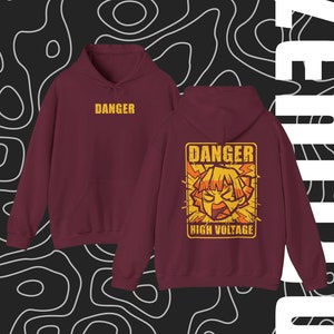 Hoodie Gift Demon Slayer Anime Shirt Kimetsu No Yaiba Zenitsu Shirt Design Hoodies Hooded Sweater Tees Anime Gifts Shirt Comfortable Unisex