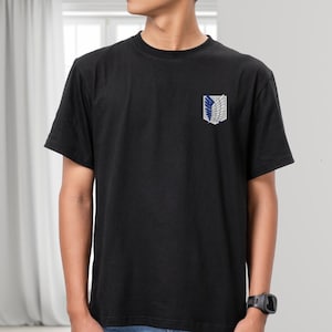 Attack On Titan T Shirt Scout Regiment logo TShirt Comfortable Unisex Tee
