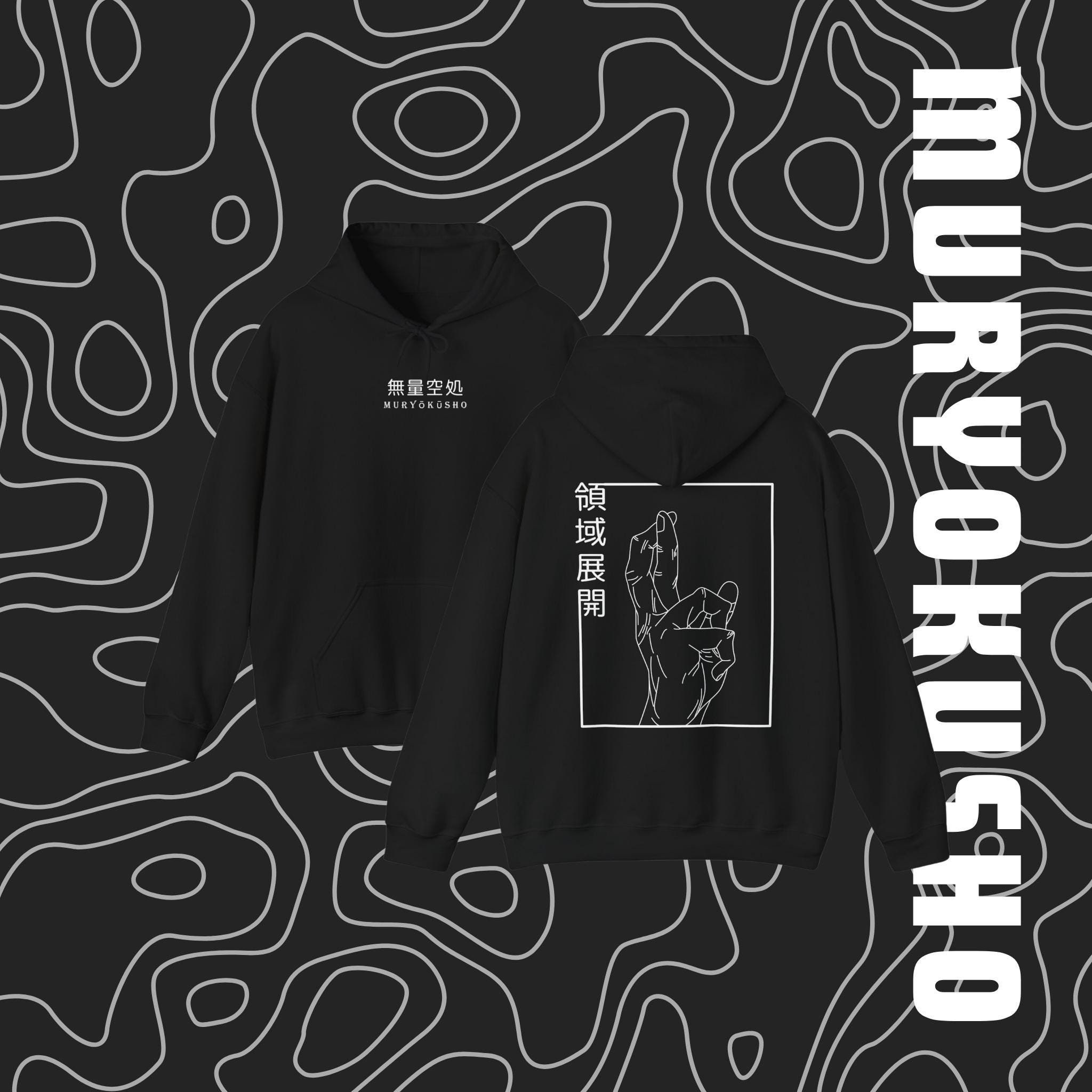 Jujutsu Kaisen Hoodie Domain Expansion Hand Sign Sweater Comfortable Unisex Hoodies