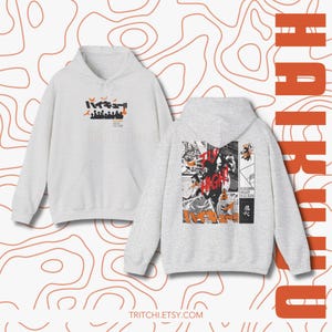 Hoodie Fly High! Hinata Shoyo Graphic Haikyuu Hoodies Manga-Inspired Volleyball Sweatshirt Unisex Anime Gift Casual Cosplay Fans Crow Squad