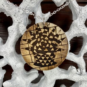 Aloe Vibrations- Bold Abstract Wooden Pendant