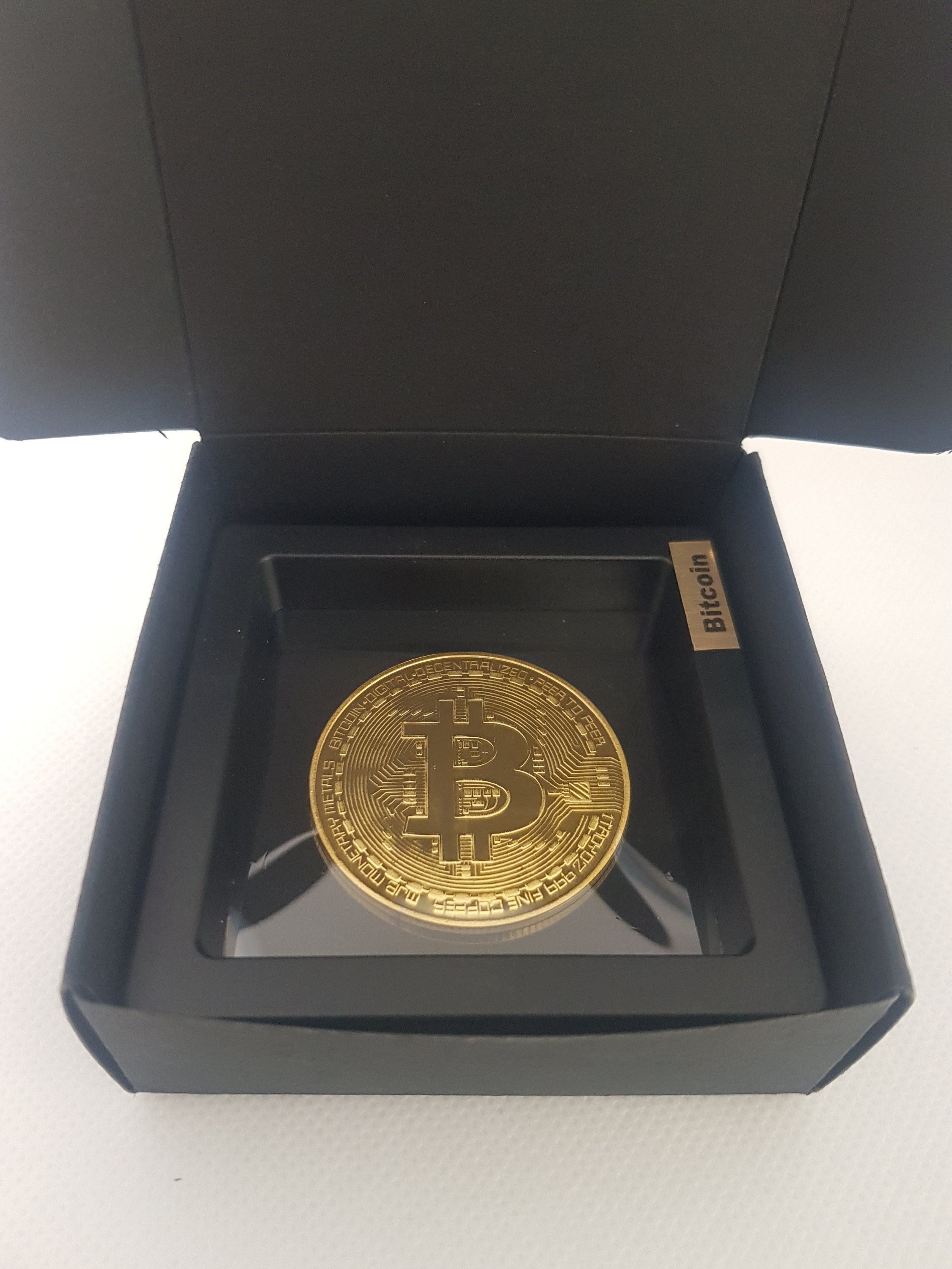 Gold Plated Bitcoin Coin Collectible Art Collection Gift Physical  Commemorative Casascius Bit Metal Antique Imitation - Etsy