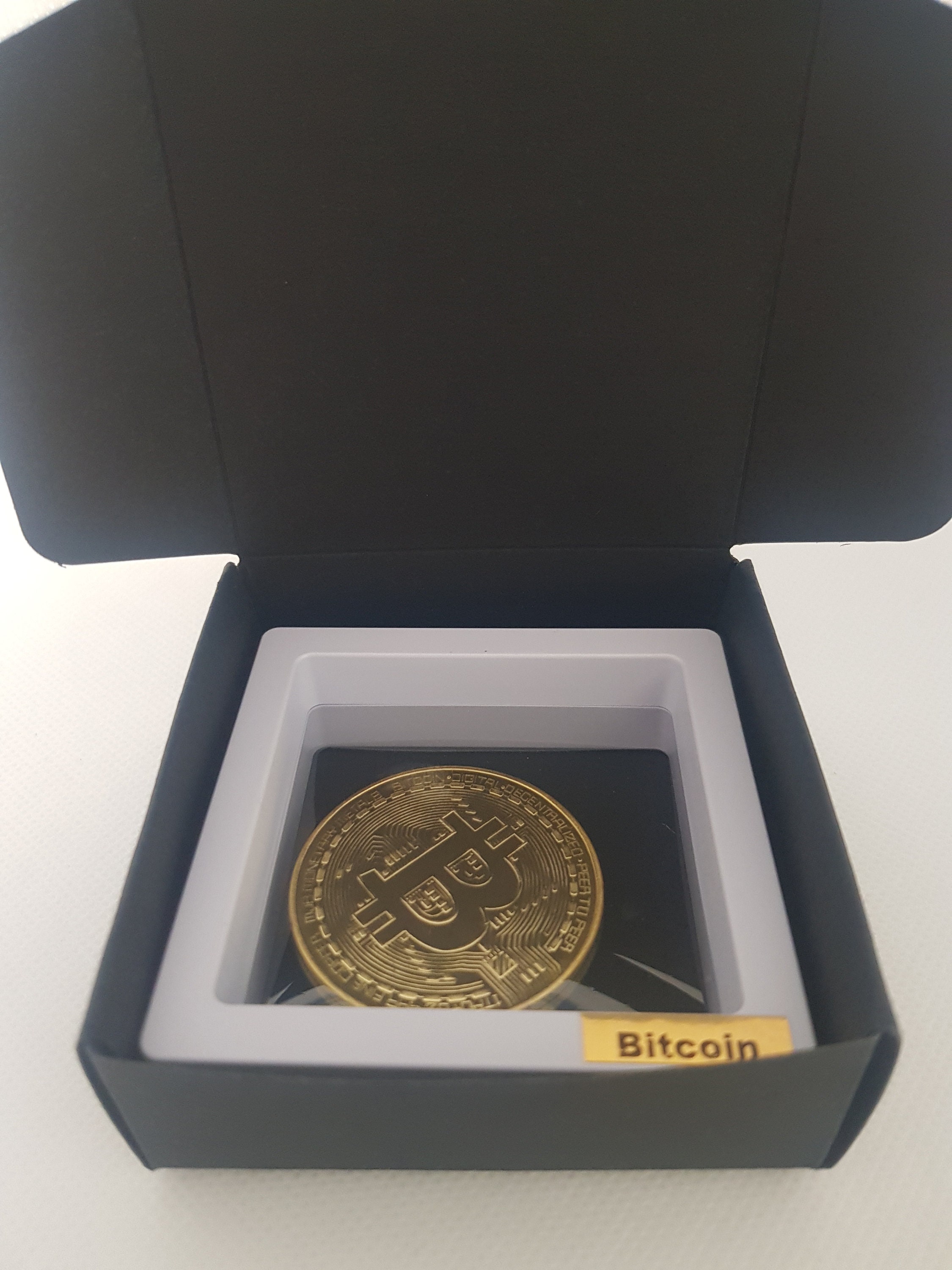 Gold Plated Bitcoin Coin Collectible Art Collection Gift Physical  Commemorative Casascius Bit Metal Antique Imitation - Etsy