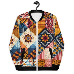 Die beste Unisex Ankara Bomberjacke
