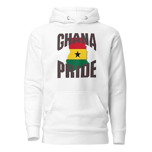 Ghana Pride, Ghana Karte Unisex Hoodie