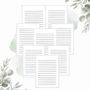 Lined notebook paper
