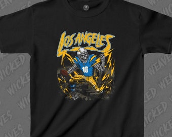 LOS ANGELES Kids Shirt, Youth Football Tee, NFL Team Apparel, Children's Graphic T-Shirt, Sports Fan Top, Chargers