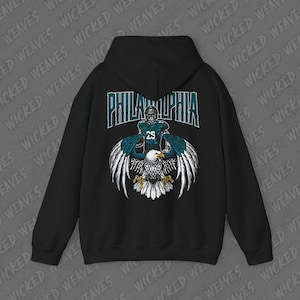 Philadelphia Football Vintage Skeleton Hoodie - Fan Gift Unisex Heavy Blend Sweatshirt, Eagles Graphic Hoodie