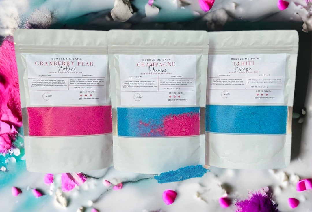 Bath Bomb Powder Bath Bomb Dust Foaming Bath Powder Bath Etsy