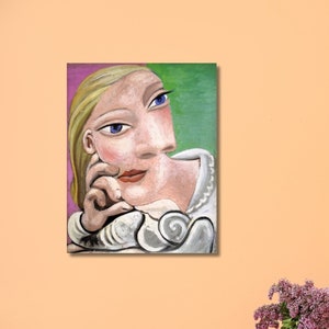 Marie Therese leaning, 1939, Pablo Picasso, Picasso art, Marie poster, Marie decor, living room decori ready to hang, home decor