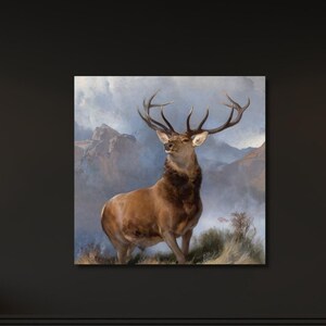The Monarch of the Glen,room decor,Monarch poster,canvas print art, The Monarch decor, ready to hang, The Monarch canvas, home decor