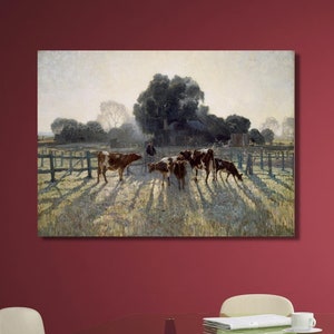 Elioth Gruner, Spring Frost,Elioth Gruner art, Spring Frost Poster, Wohnkultur, Dekoration, fertig zum Aufhängen