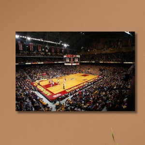 Estádio Williams Arena, estádio de basquete, arte de estádio, pronto para pendurar, impressão de arte em tela, decoração para casa, decoração de escritório, decoração de sala de estar