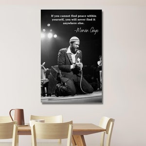 Marvin Gaye,Indie Müzik art,Marvin fan gift,Soundtrack, canvas print,Marvin poster,music art print, home decor,ready to hang