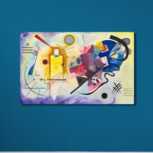 Wassily Kandinsky, Yellow Red Blue , Wassily Kandinsky art, Kandinsky poster,  Kandinsky decor, ready to hang, canvas art print, home decor,