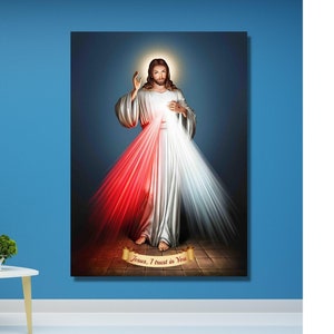 Jesus Christ,Jesus Christ art, canvas art print , room decor, Divine Mercy, Divine Mercy decor,Jesus decor,Divine Mercy picture,