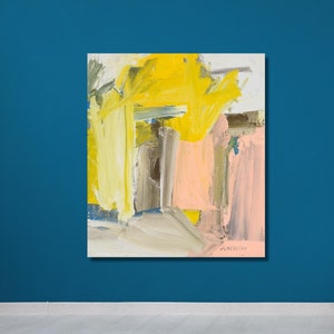 Willem de Kooning, Puerta al río, arte de de Kooning, póster del río, cuadro abstracto, arte impreso en lienzo, decoración de la habitación, listo para colgar