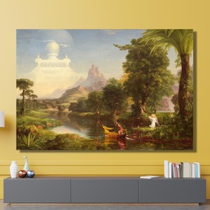 Thomas Cole, 1842, Thomas Cole art,The Voyage of Life ,Voyage of Life,Voyage Life decor,Extra Large Wall Art,Ready To Hang