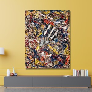 Jackson Pollock, number 17, 1949, Pollock art, Free Form ,  Pollock poster, canvas wall art, abstract art, ready to hang, pollock fan gift