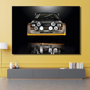 Audi ,Quattro Audi, Sport Quattro ,S1 Rally,Sport Quattro decor,S1 Rally poster, kids room decor,Audi car poster