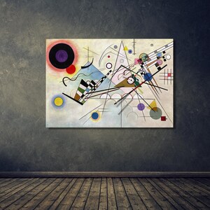 Wassily Kandinsky, Composition 8,Wassily Kandinsky art, Kandinsky poster,  Kandinsky decor, ready to hang, canvas art print, home decor,