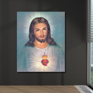 Jesus Sacred, Heart Divine Mercy, Christian, Roman Catholic,Jesus Sacred art,Roman Catholic poster ,Jesus Sacred decor,canvas print art,