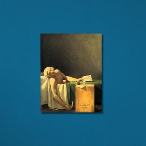 Jacques-Louis David, Death of Marat, 1793, Louis David art, canvas print art, Death poster, for gift him, ready to hang, home decor