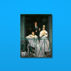 Edouard Manet, Le Balcon, The balcony poster, Edouard Manet art, Le Balcon poster, ready to hang, home decor, canvas art print, for gift him