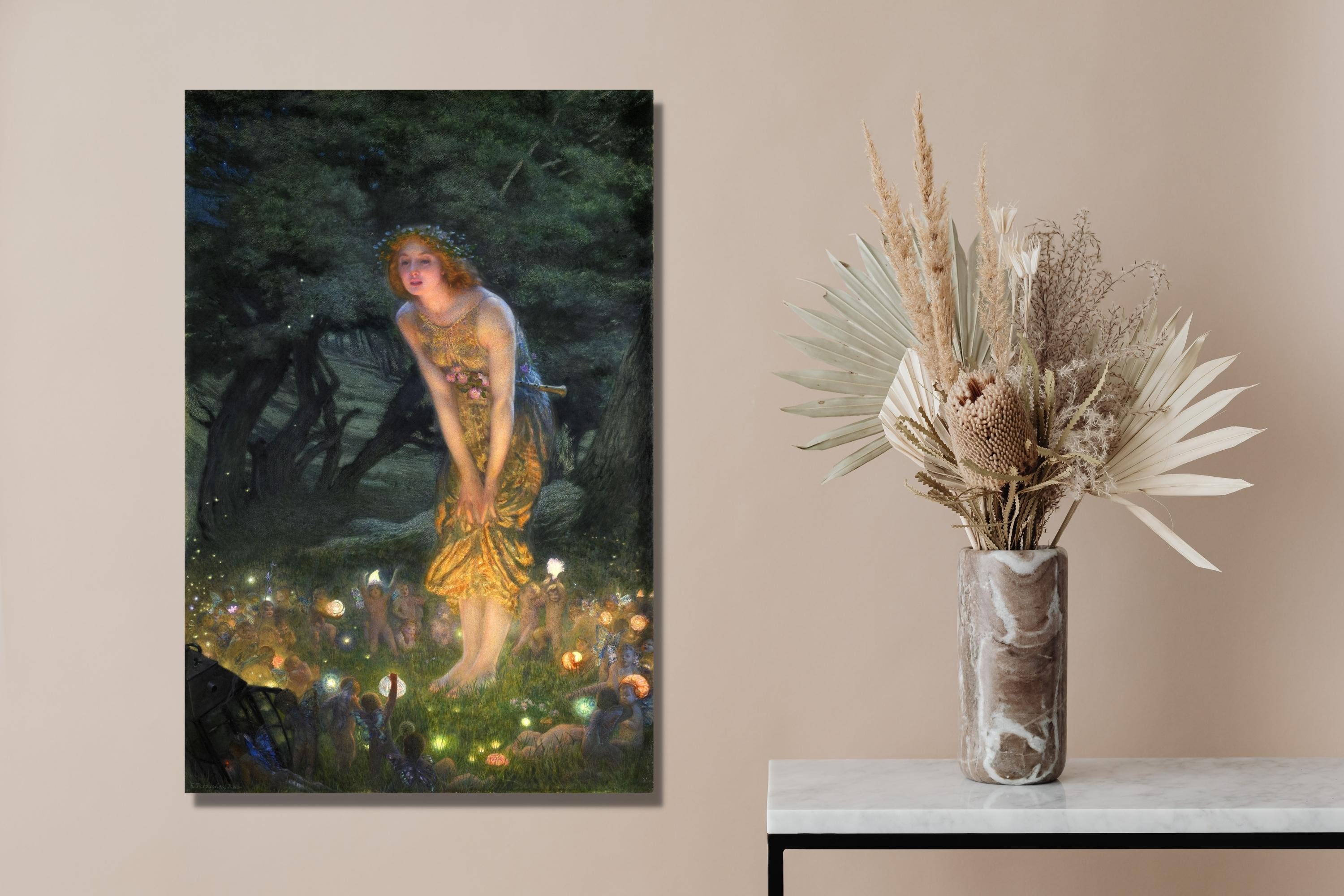 Edward Robert, Hughes Midsummer Eve, decoración Head Exploding, arte de  Edward Robert, decoración de Midsummer Eve, arte impreso en lienzo,  decoración moderna - Etsy México, image size:3000x2000