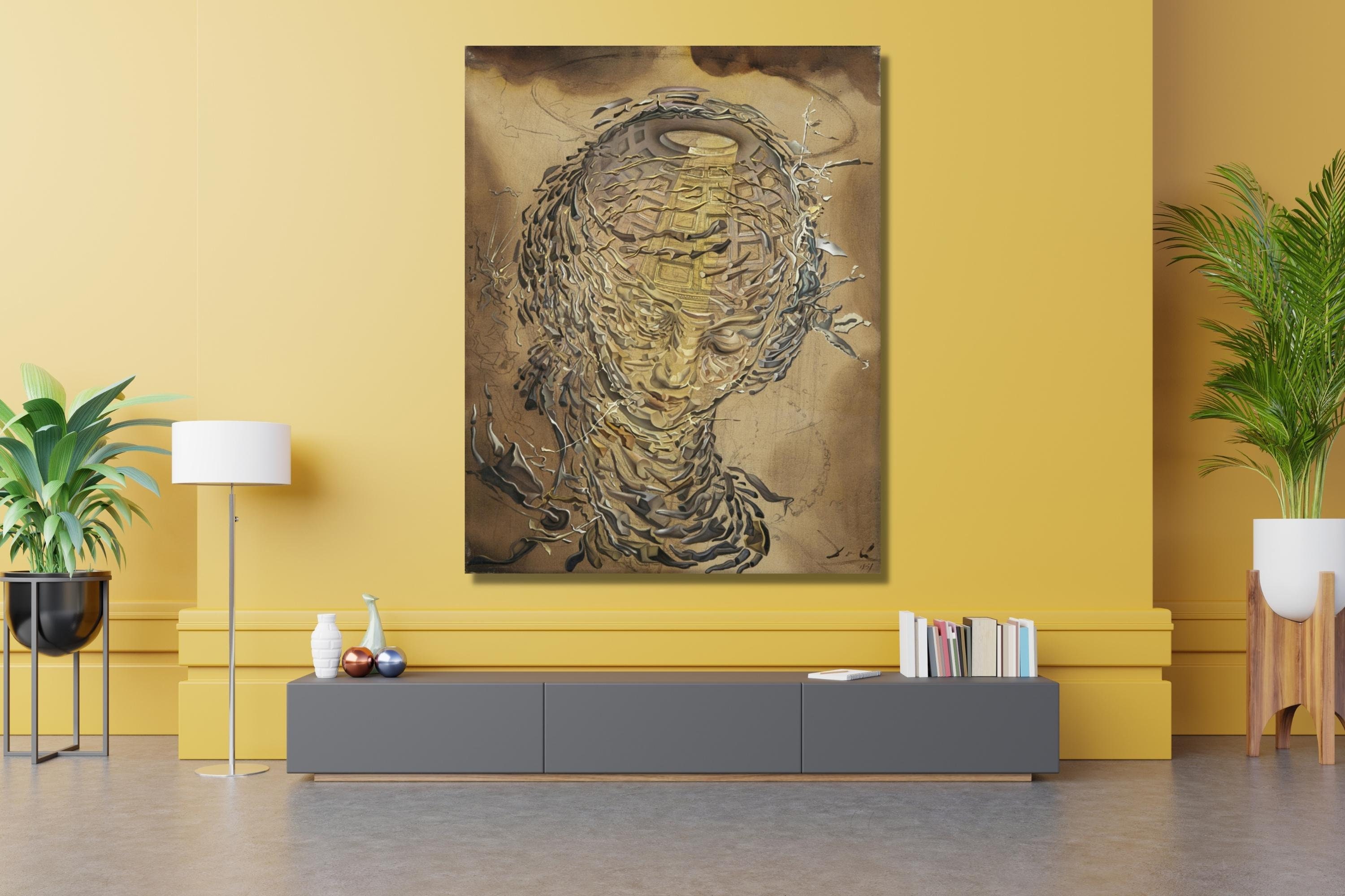 Exploding Head Dali Salvador Dali, Raphaelesco, Head Exploding, 1951, Salvador Dali ART ...