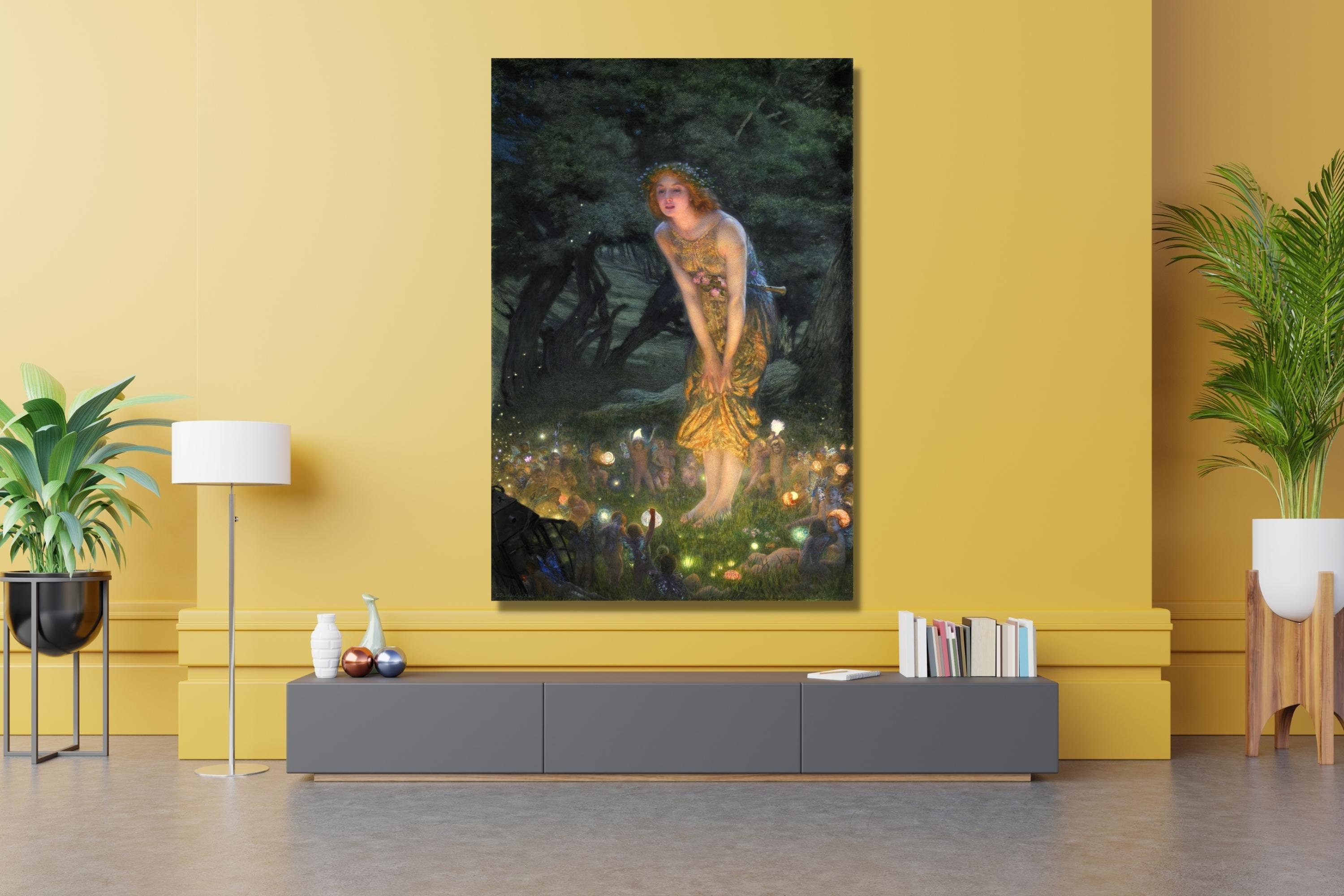 Edward Robert, Hughes Midsummer Eve, decoración Head Exploding, arte de  Edward Robert, decoración de Midsummer Eve, arte impreso en lienzo,  decoración moderna - Etsy México, image size:3000x2000