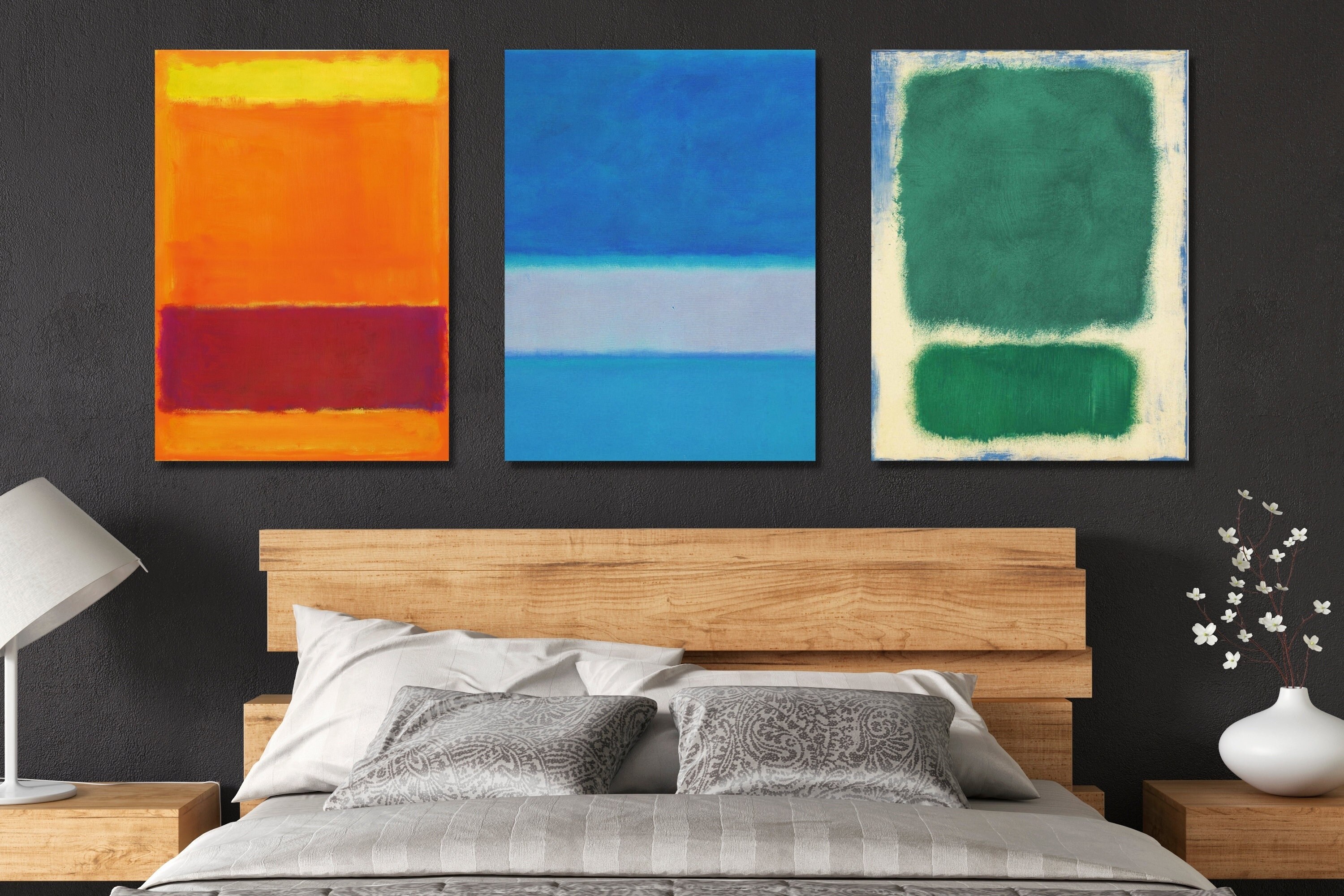 Set of 3,mark Rothko,mark Rothko Painting,museum Exhibition,rothko ...