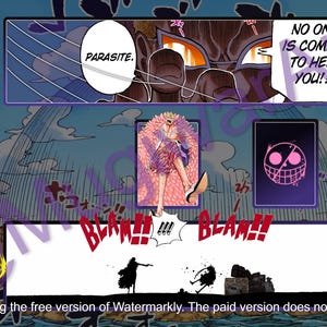 Doflamingo aangepast speelkleedontwerp voor TCG uit één stuk - digitaal ontwerp