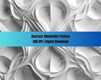 Abstracte witte 3D patroon digitale download | 300 dpi | PNG | Afdrukbare kunst | Sublimatie | Ontwerp