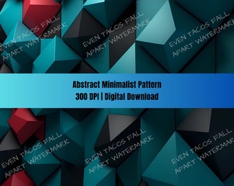 Abstracte brokken 3D patroon digitale download | 300 dpi | PNG | Afdrukbare kunst | Sublimatie | Ontwerp