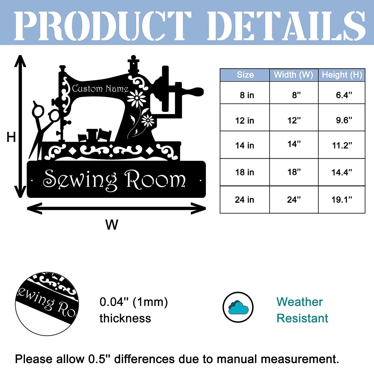 Personalized Sewing Machine Sign Sewing Room Metal Sign Gifts - Etsy