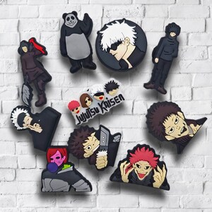 VNYIGDJS Jujutsu Kaisen Pins 8pcs, Anime Jujutsu Kaisen Figure Brooch Cosplay Pin Gift for Fans