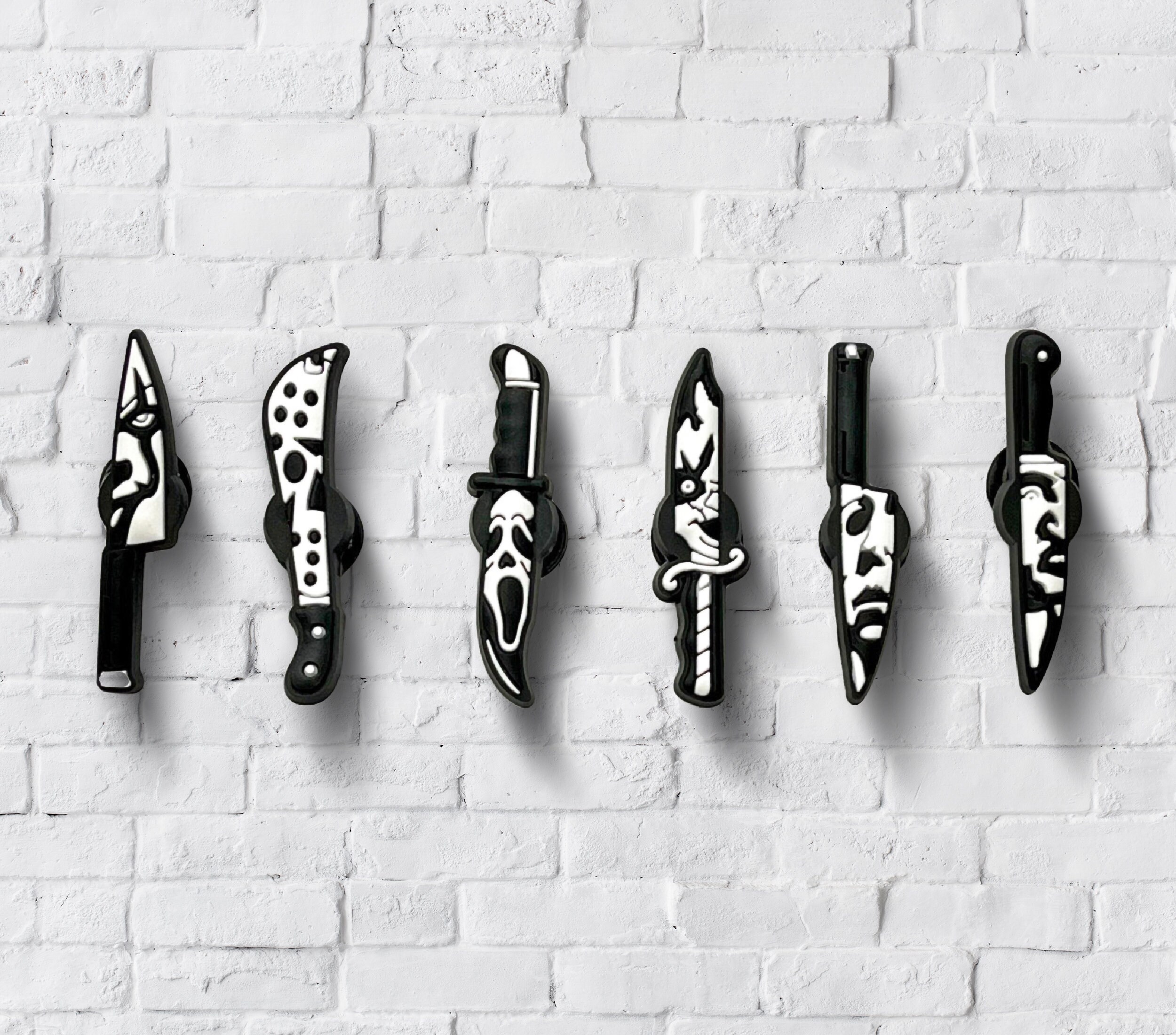 Horror Character Creepy Knives Croc Shoe Charm,scream Movie Jibbitz