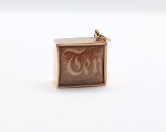 Gold Charm Vintage 9ct Gold Emergency Money Charm 10 Shilling Charm Gold 375 Charm Bracelet 9ct British Gold 375 Fully Hallmarked